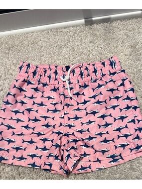 Pink Shark-Print toddler swimsuit size 2T
